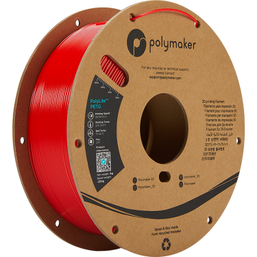 Polymaker PolyLite PETG - Red - 1.75mm - 1kg